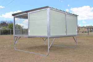 "Aussie Box" Large Raised Double Dog Kennel