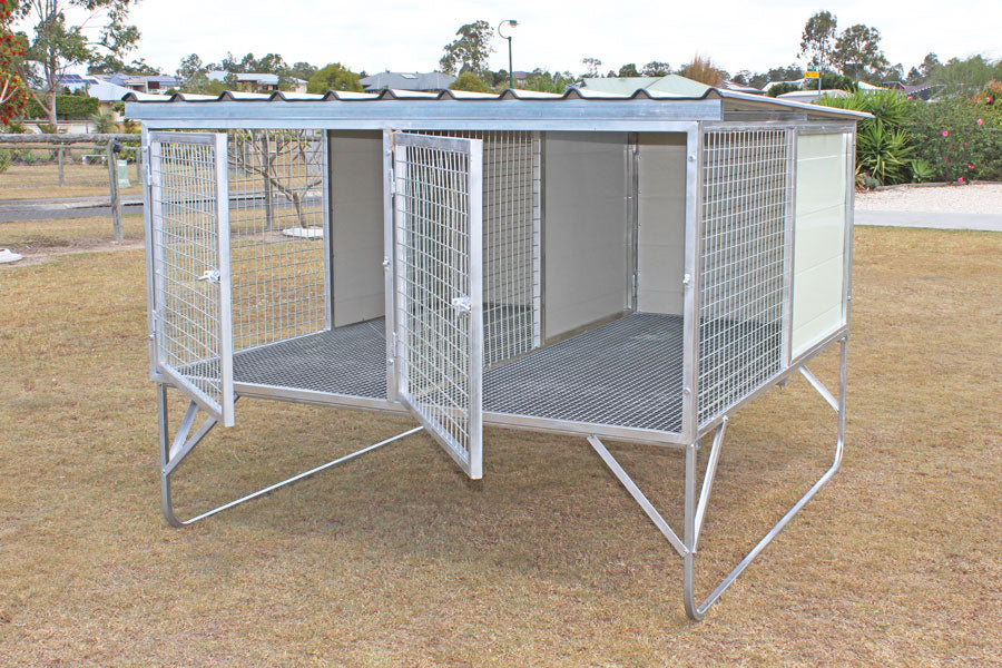 Aluminum Rail Dog Box Metal Dog Box TOPLINE Custom Over The Rail