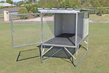 Load image into Gallery viewer, &quot;Aussie Box&quot; Large Raised Single Dog Kennel
